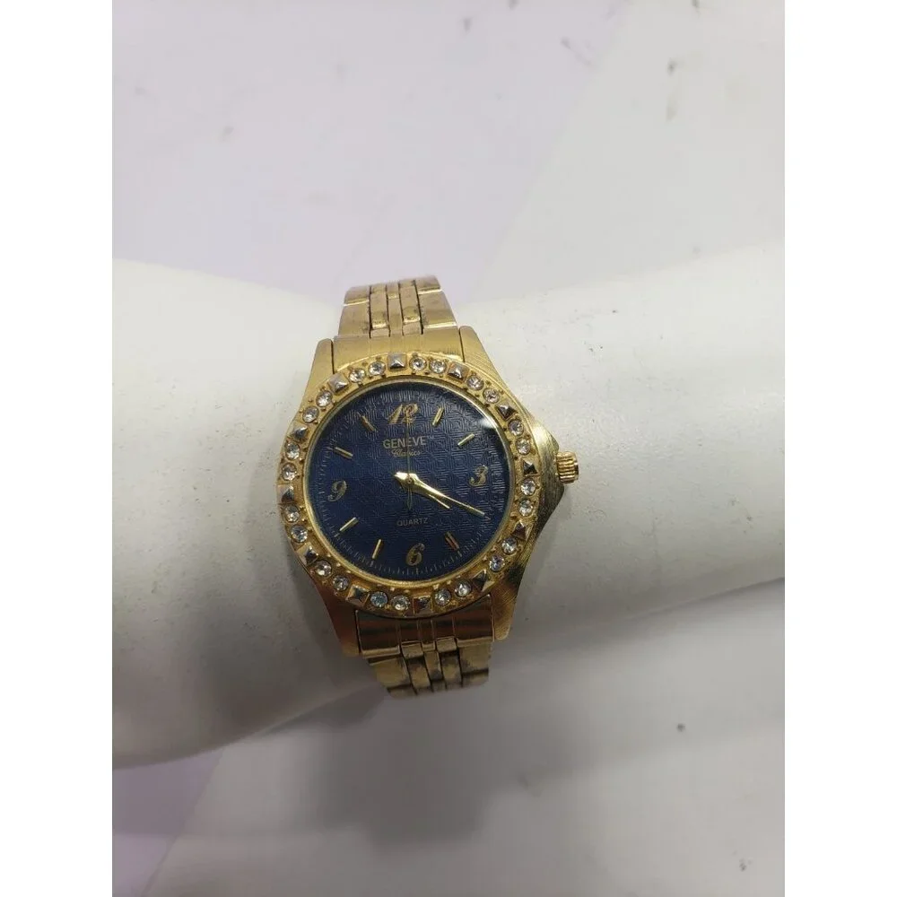 Geneve Classic Women's Gold Watch Stainless Steel CG43LUBG Pre Owned Untested